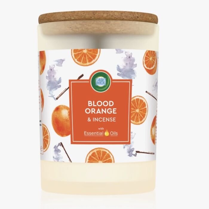 Air Wick Essential Oils Candle Blood Orange & Incense 185g