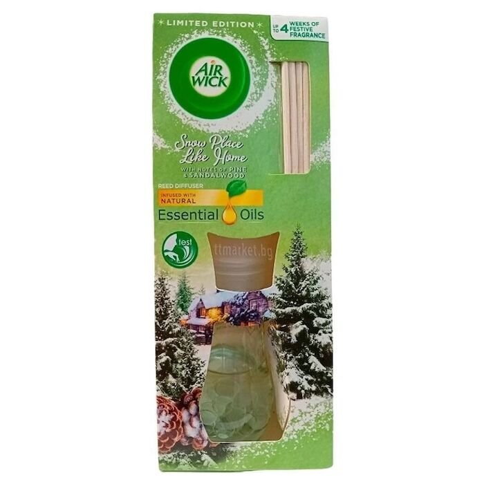 Air Wick Home Reed Diffuser Snow Place Like Home With Notes of Pine & Sandalwood 25ml