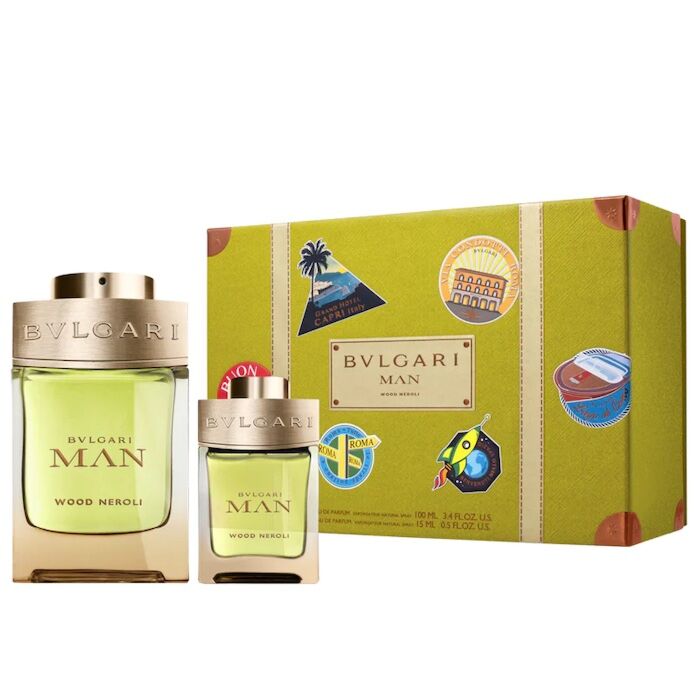Bvlgari Man Wood Neroli EDP 100ml 2 Piece Gift Set For Men