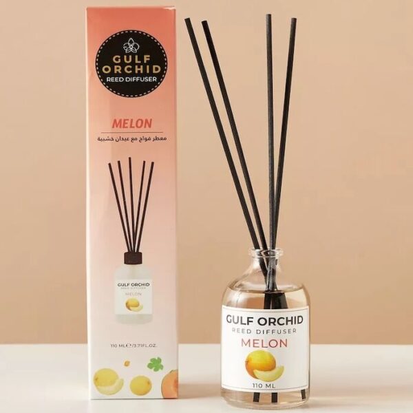 Gulf Orchid Scented Reed Diffuser Melon 110ml - Image 4