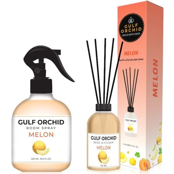 Gulf Orchid Scented Reed Diffuser Melon 110ml - Image 2