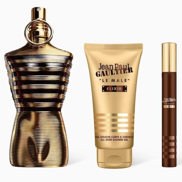 Jean Paul Gaultier Le Male Elixir EDP 125ml 3 Piece Gift Set - Image 3