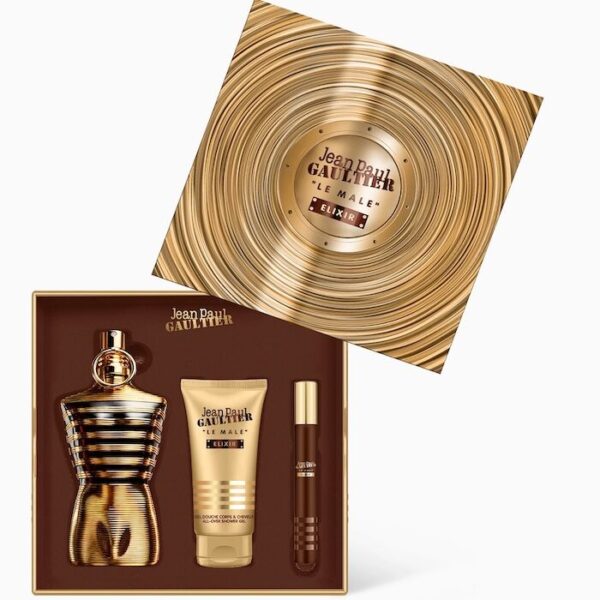 Jean Paul Gaultier Le Male Elixir EDP 125ml 3 Piece Gift Set - Image 2