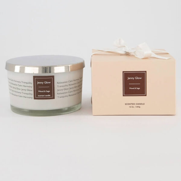 Jenny Glow Wood & Sage Scented Candle 454g