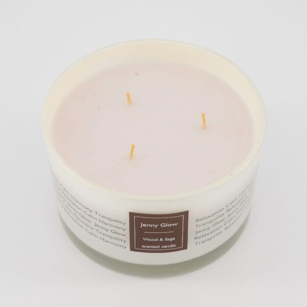Jenny Glow Wood & Sage Scented Candle 454g - Image 2