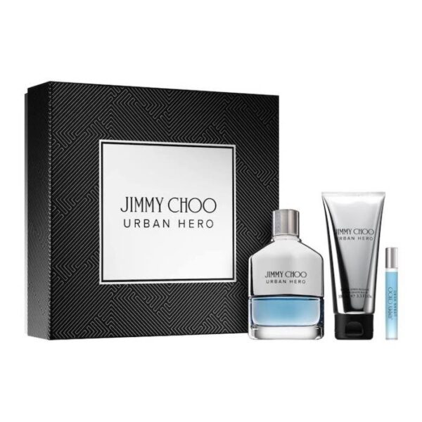 Jimmy Choo Urban Hero EDT 100ml 3-Piece Gift Set For Men