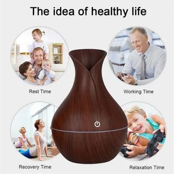 Mini USB Humidifier 7 LED Color Change - Image 2